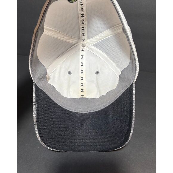 Under Armour Golf Hat – Black/Gray Striped Mesh Back – Stretch Fit M/L – EUC - Picture 6 of 7